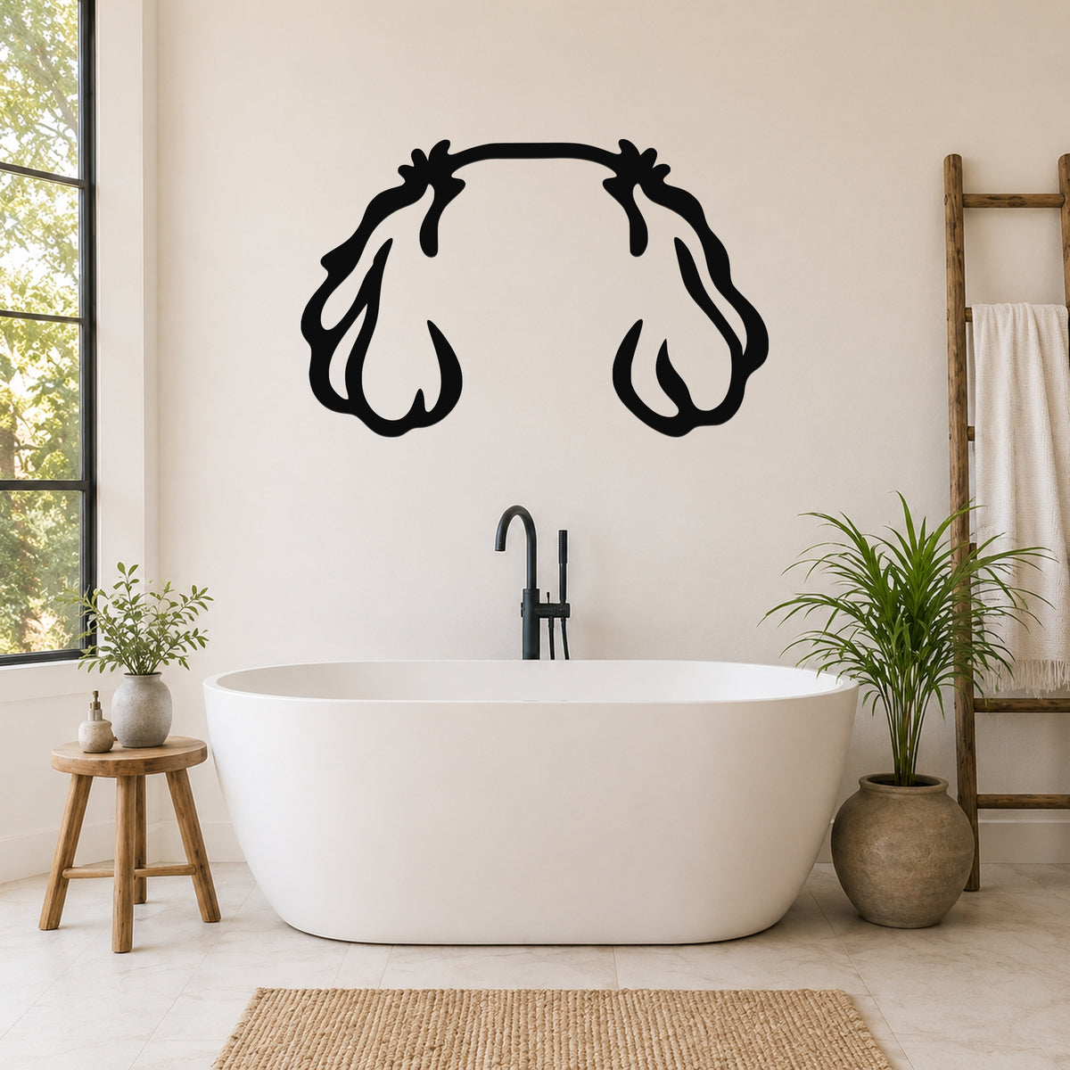Shih Tzu dog ear waterproof metal wall art, mockup 5