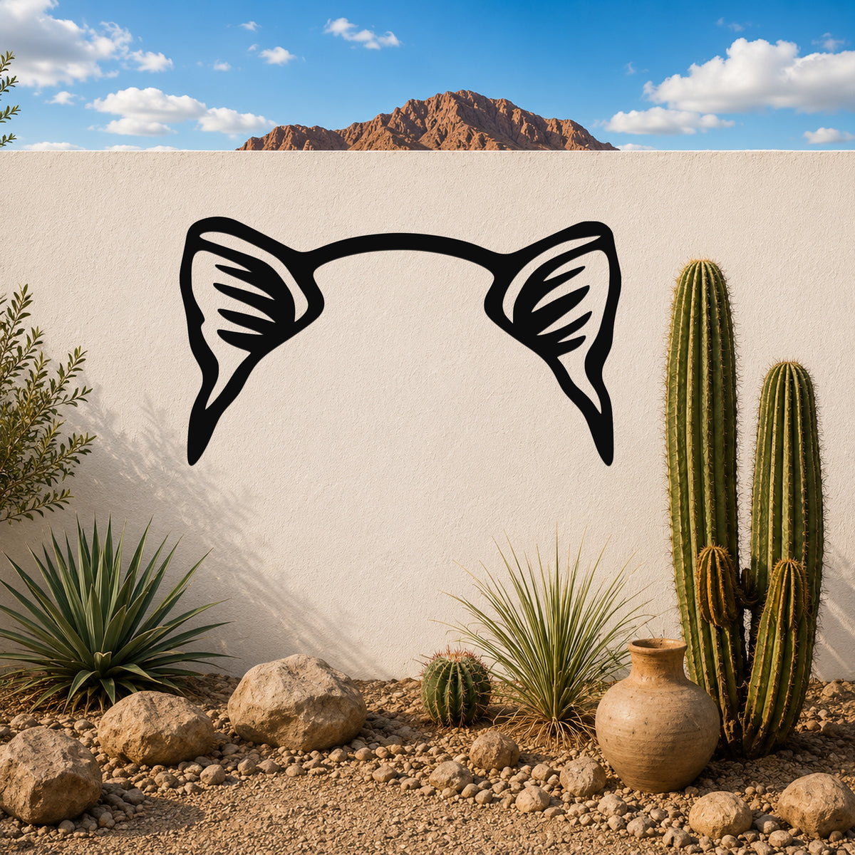 Akita dog ear waterproof metal wall art, mockup 6