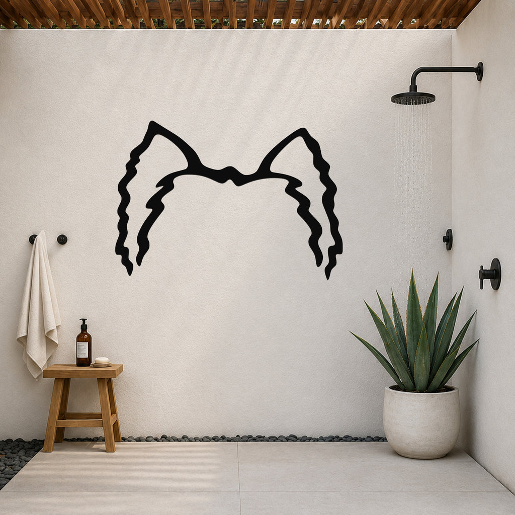 Cane Corso dog ear waterproof metal wall art, mockup 6