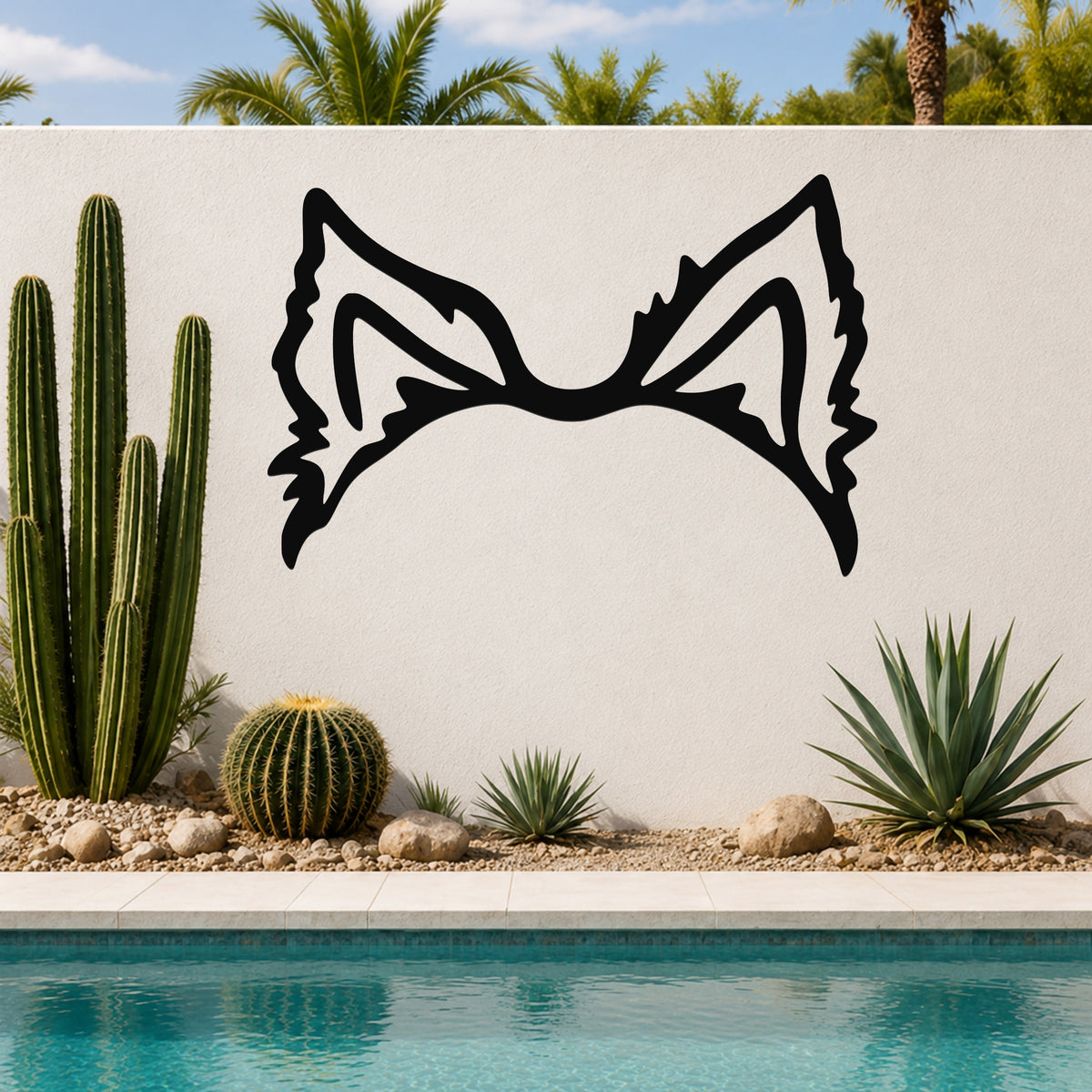Shorkie dog ear waterproof metal wall art, mockup 6