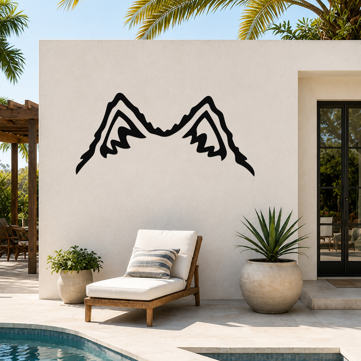 Chow dog ear waterproof metal wall art, mockup 6