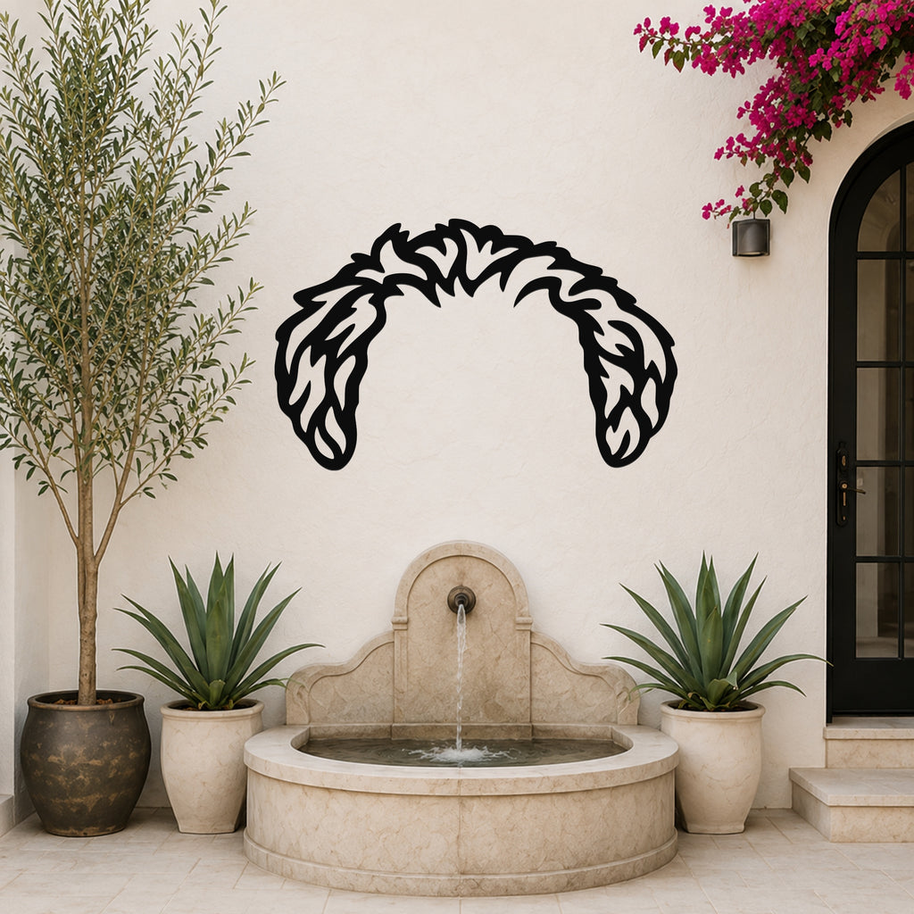 Maltipoo dog ear waterproof metal wall art, mockup 6