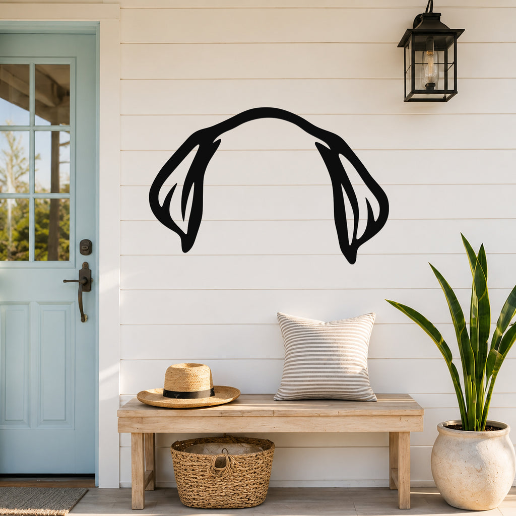 Labrador Retriever dog ear waterproof metal wall art, mockup 6