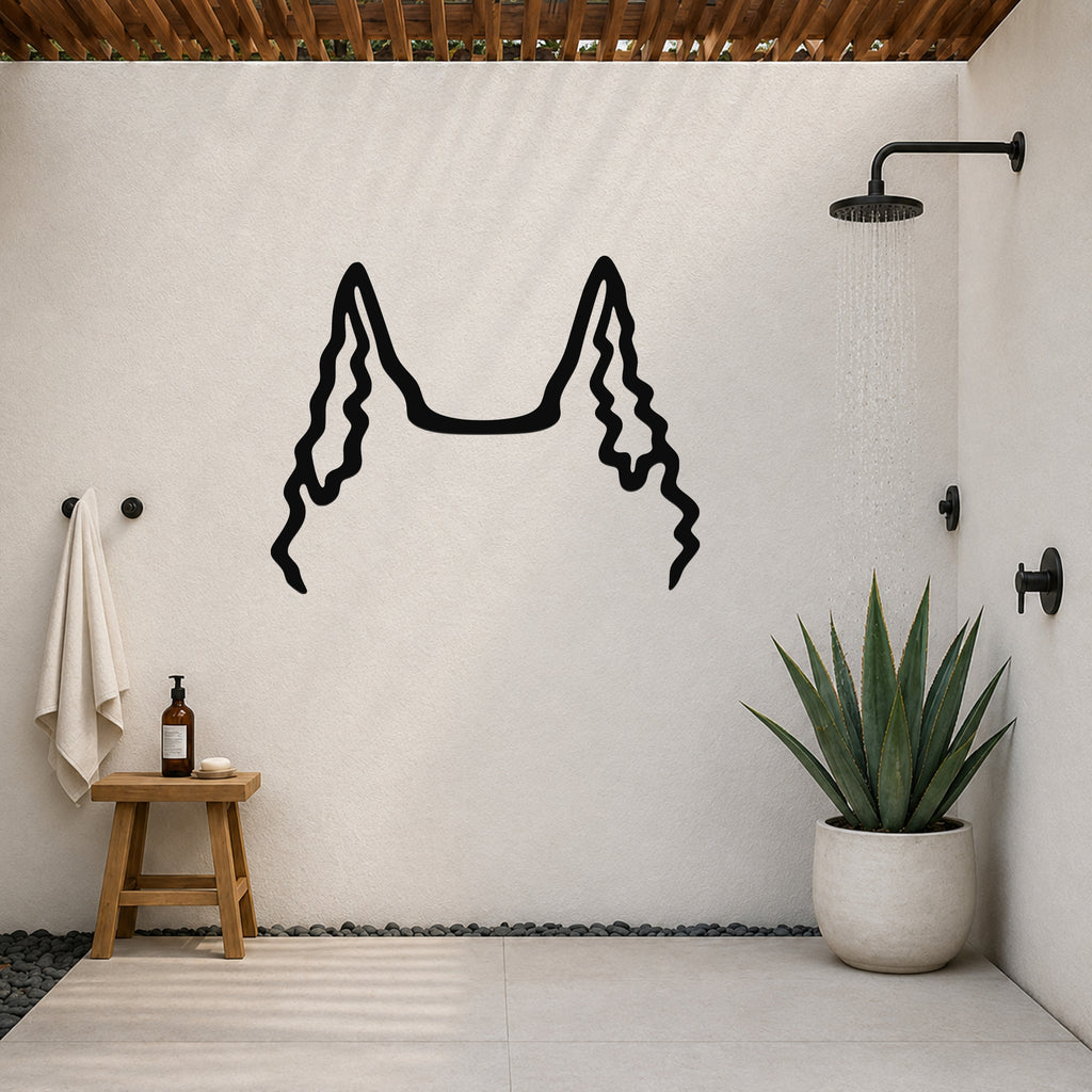 Dutch Shepherd dog ear waterproof metal wall art, mockup 6