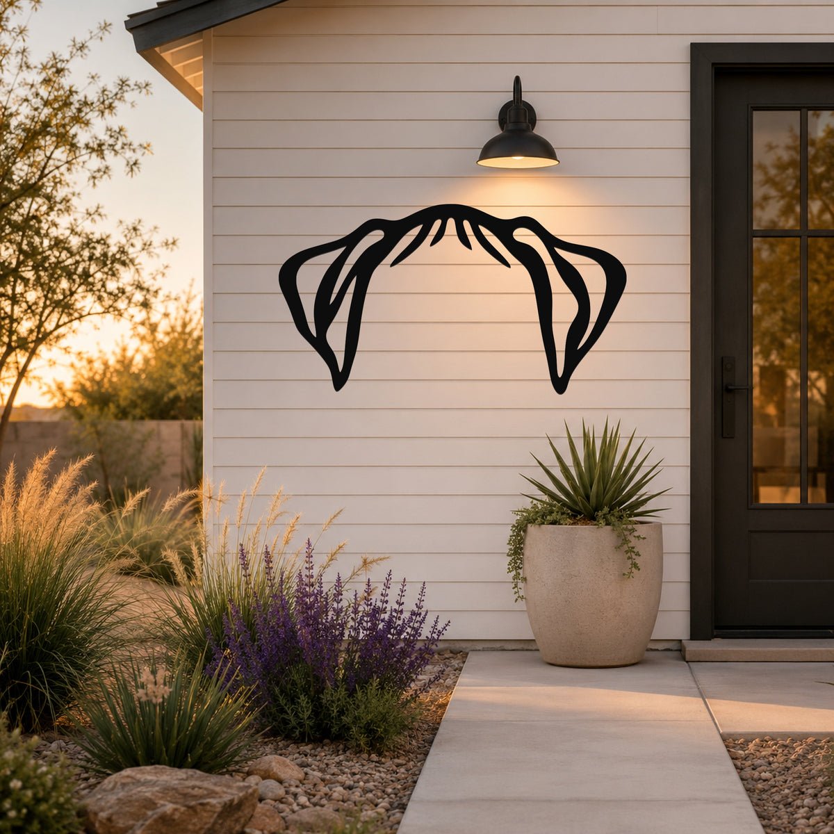 Boxer dog ear waterproof metal wall art, mockup 6