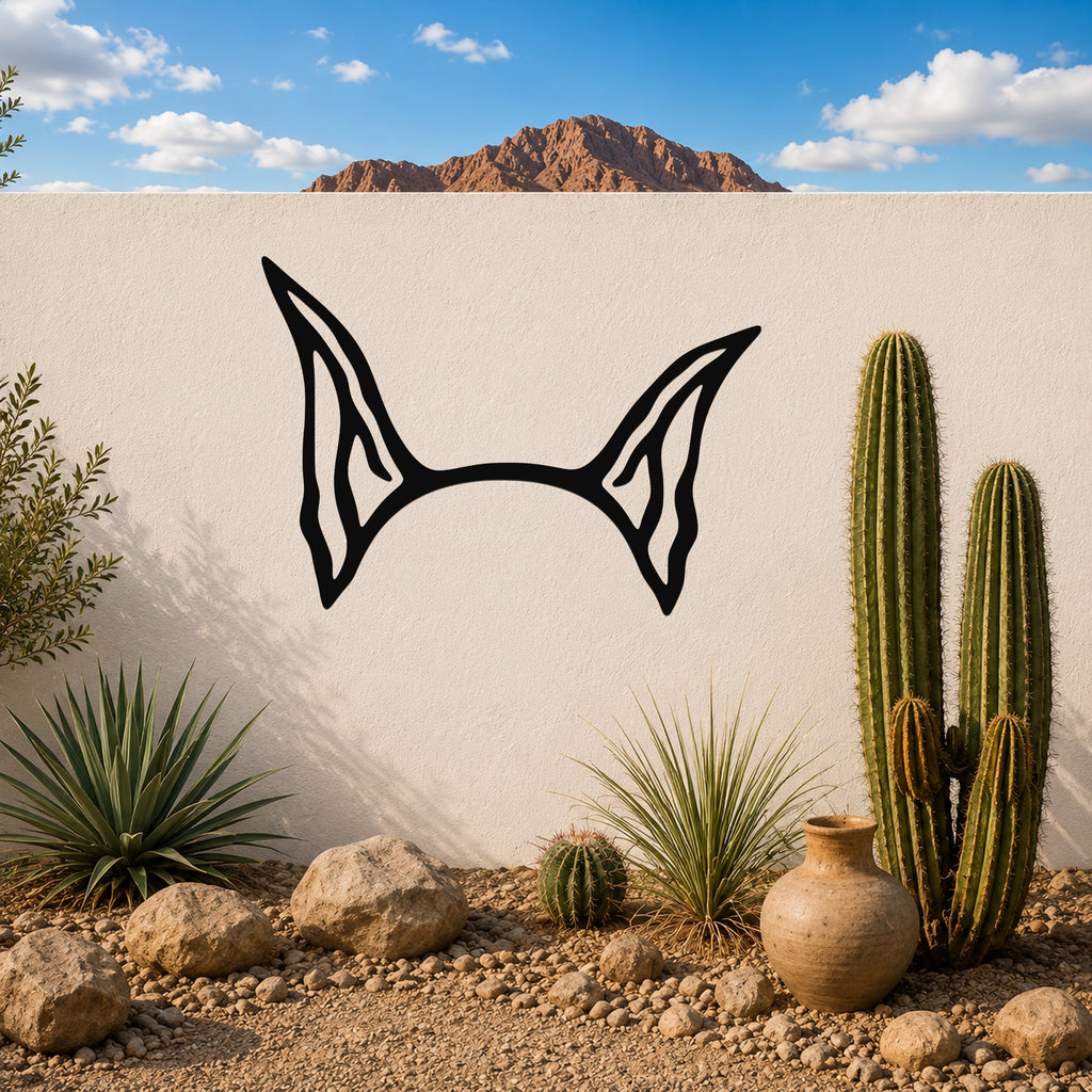 Great Dane dog ear waterproof metal wall art, mockup 6