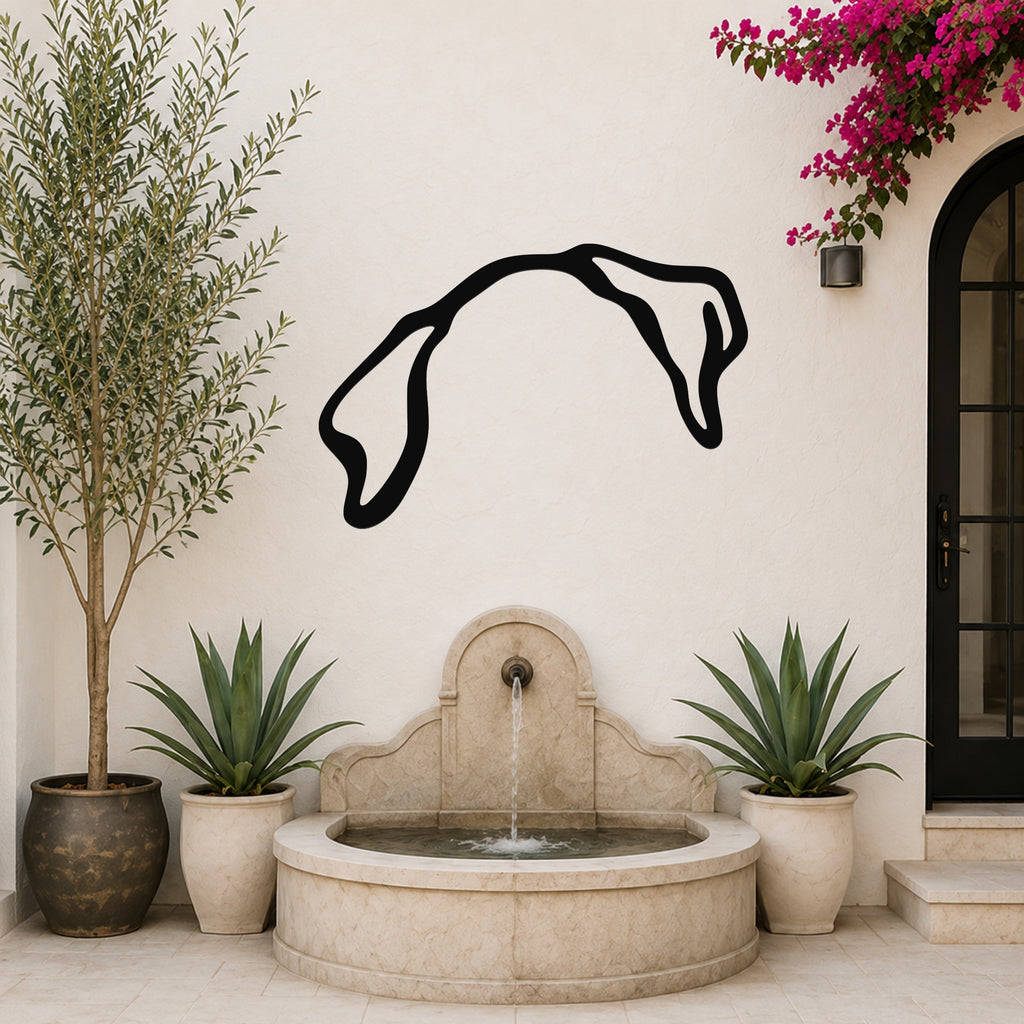 Beagle dog ear waterproof metal wall art, mockup 6