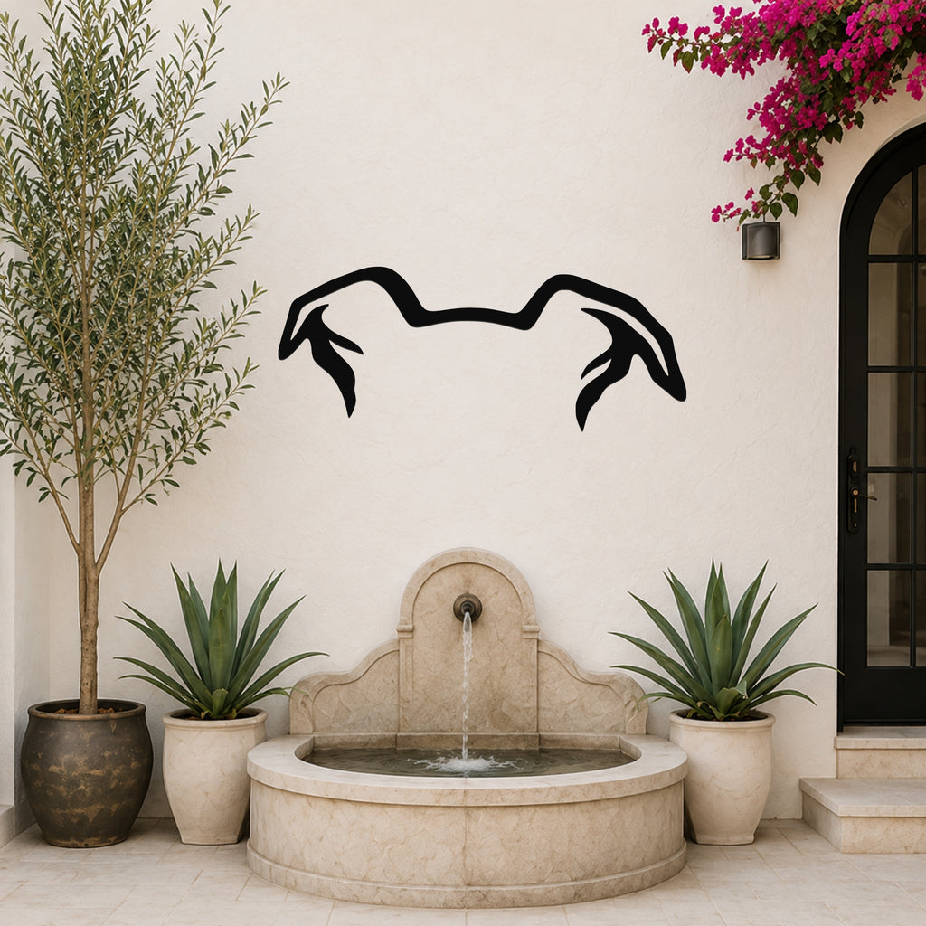 Border Collie dog ear waterproof metal wall art, mockup 6