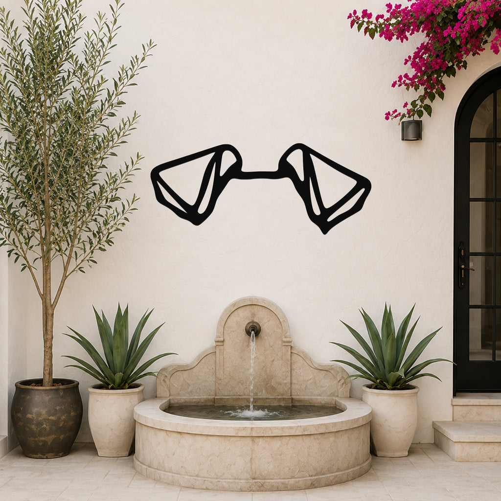 Fox Terrier dog ear waterproof metal wall art, mockup 6