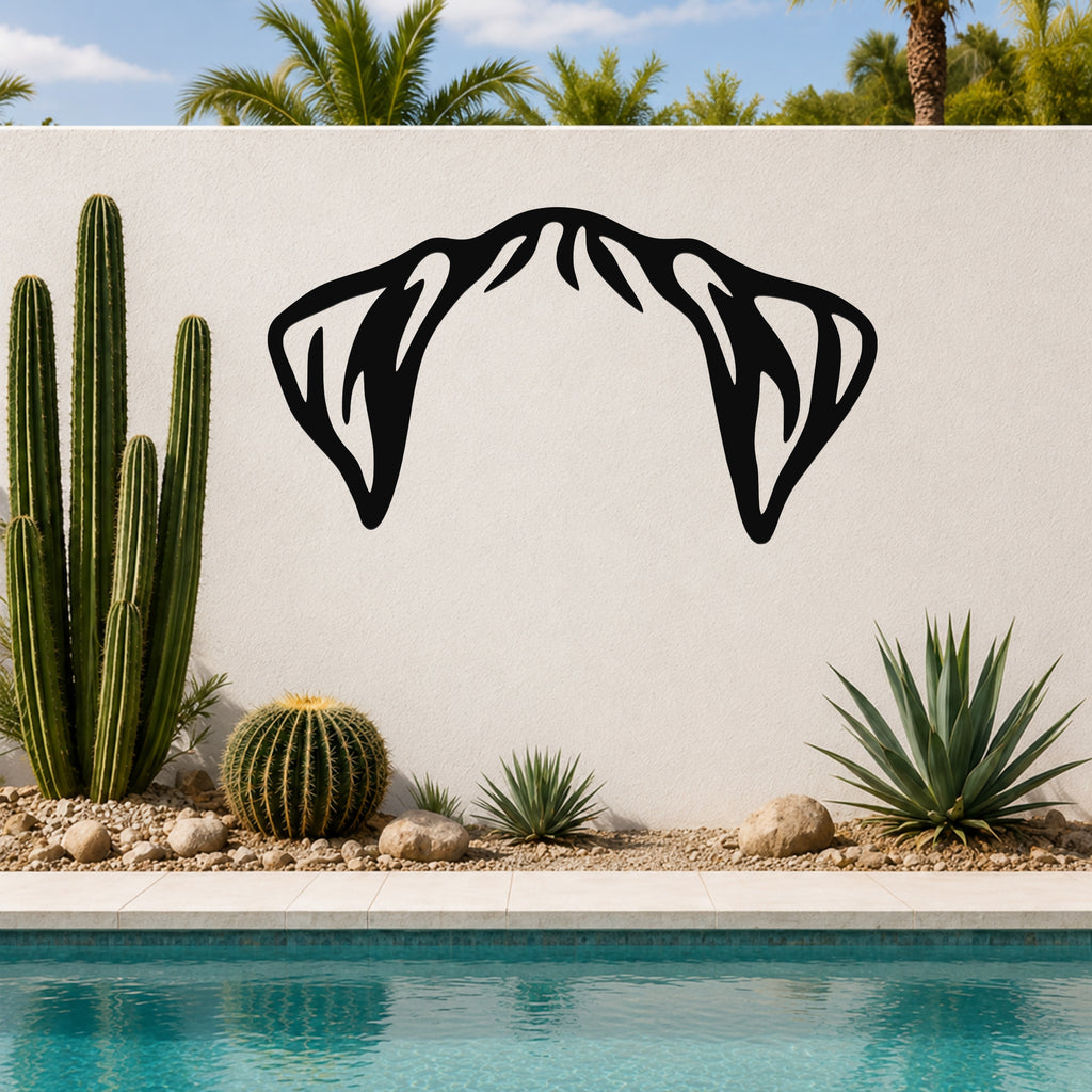 Boxer dog ear waterproof metal wall art, mockup 6