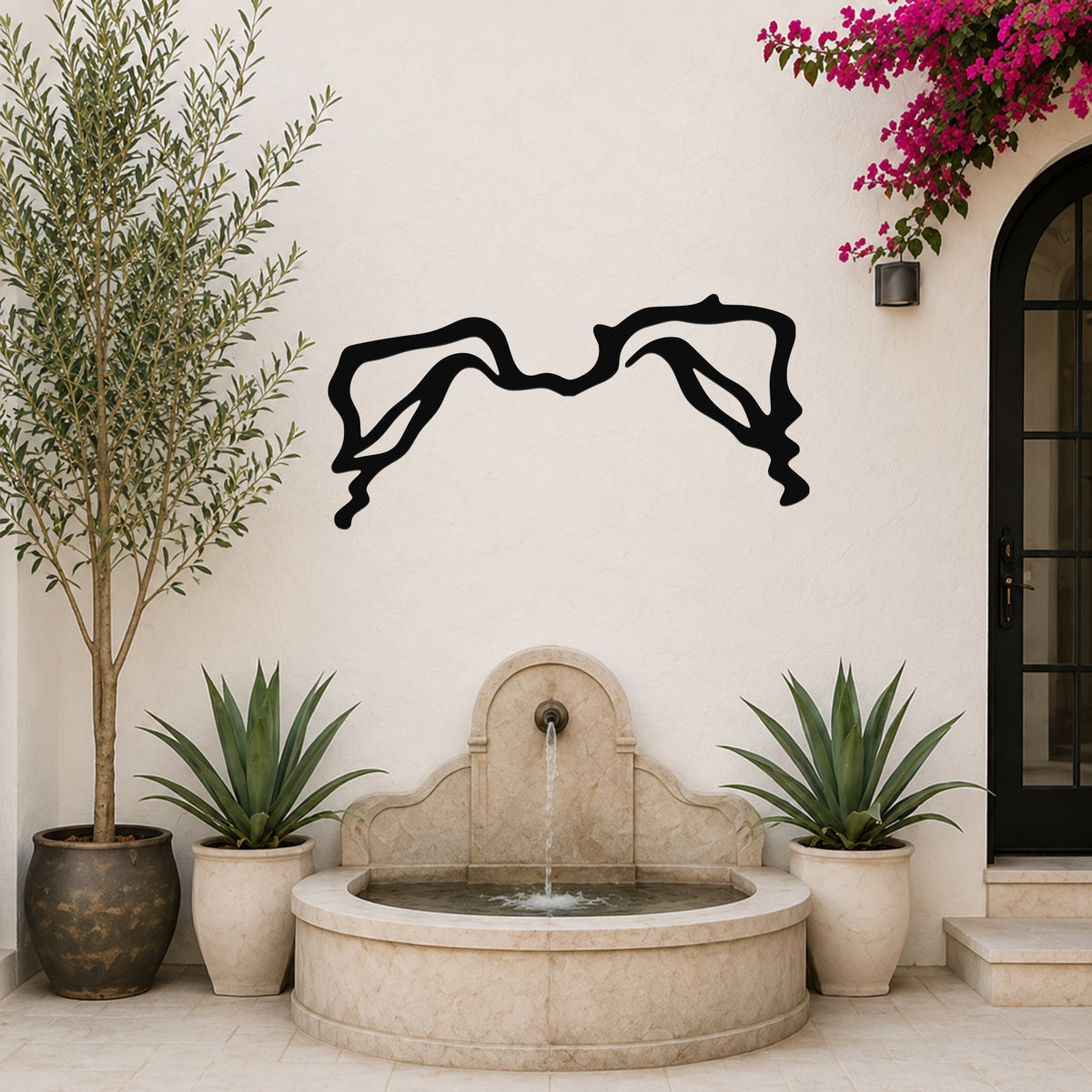 Jack Russell dog ear waterproof metal wall art, mockup 6