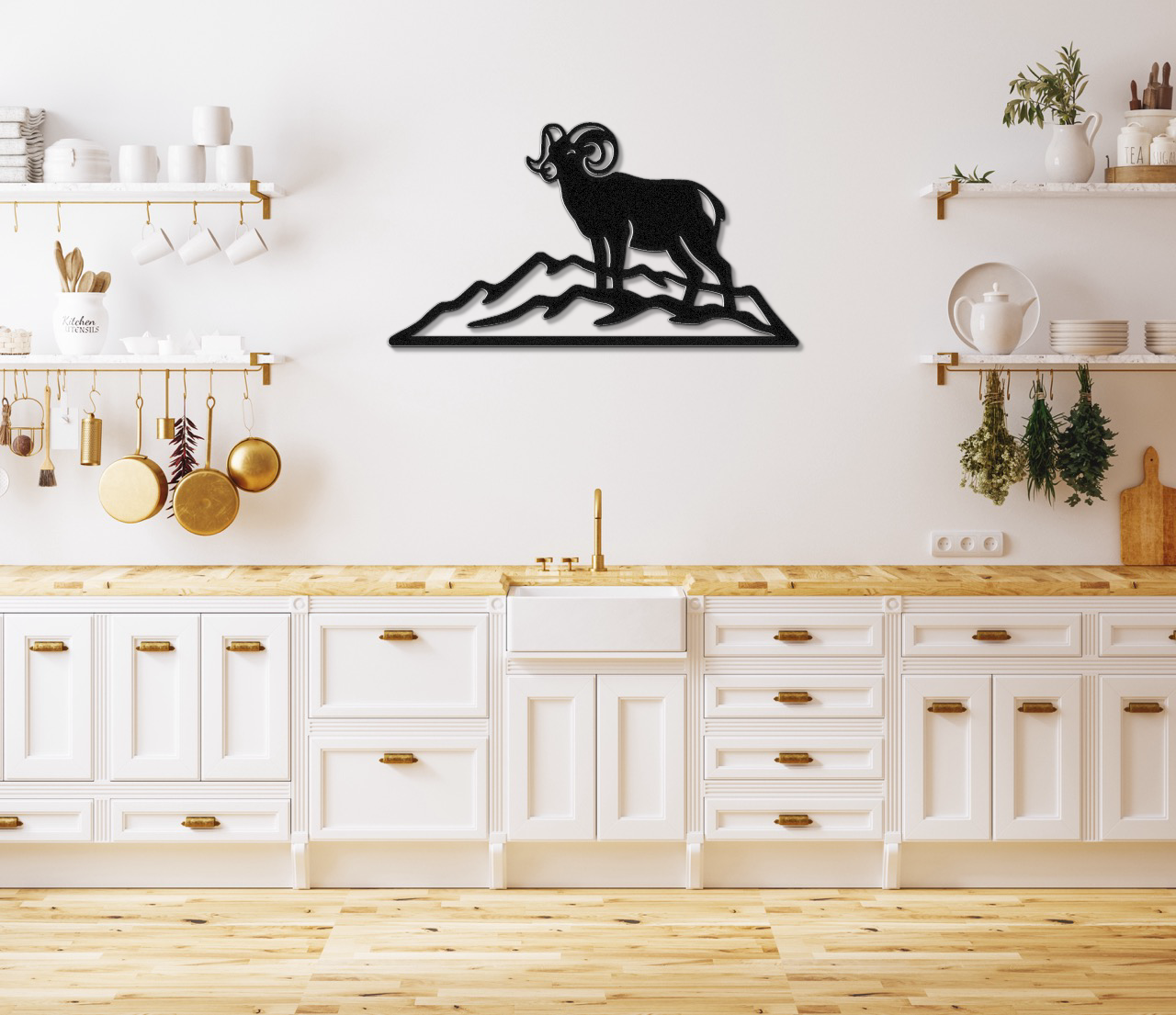Bighorn Sheep Metal Wall Art: Bold Organic Design - Weatherproof Steel, Indoor Outdoor, Western Rustic Accent