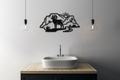 Bighorn Sheep and Joshua Tree Metal Wall Art - Southwestern Rustic Decor - Weatherproof Steel, Bold Silhouette, Indoor Outdoor Accent