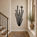 Ocotillo Metal Wall Art Southwestern Botanical Sculpture, Red Flowers (Weatherproof Steel, Indoor Outdoor, Rustic Modern Decor)
