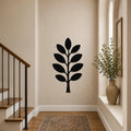 Olive Branch Metal Wall Art Indoor Outdoor Rustic Modern Sign for Patio Entryway