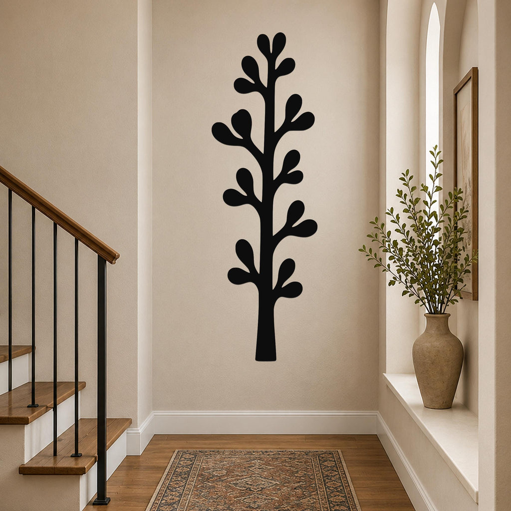 Olive Branch Metal Wall Art Indoor Outdoor Mediterranean Style Wall Decor for Patio Living Room