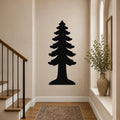 Redwood Metal Wall Art Indoor Outdoor Rustic Modern Decor for Office Entryway Garden Patio