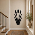 Cattail Metal Wall Art Indoor Outdoor Waterproof Steel Sign for Living Room Patio Bedroom