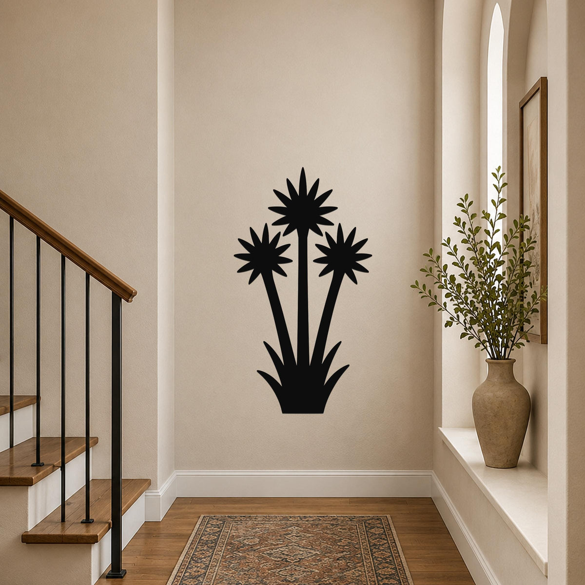 Blooming Yucca Metal Wall Art Indoor Outdoor Desert Garden Wall Sign