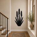 Blooming Yucca Metal Wall Art Indoor Outdoor Modern Botanical Sign