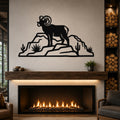 Bighorn Sheep Wall Art: Rustic Copper Silhouette - Weatherproof Metal, Indoor Outdoor, Western Wildlife Decor