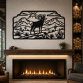 Bighorn Sheep Metal Wall Art, Bold Organic Wildlife Sculpture (Weatherproof Steel, Indoor Outdoor, Rustic Western Decor)