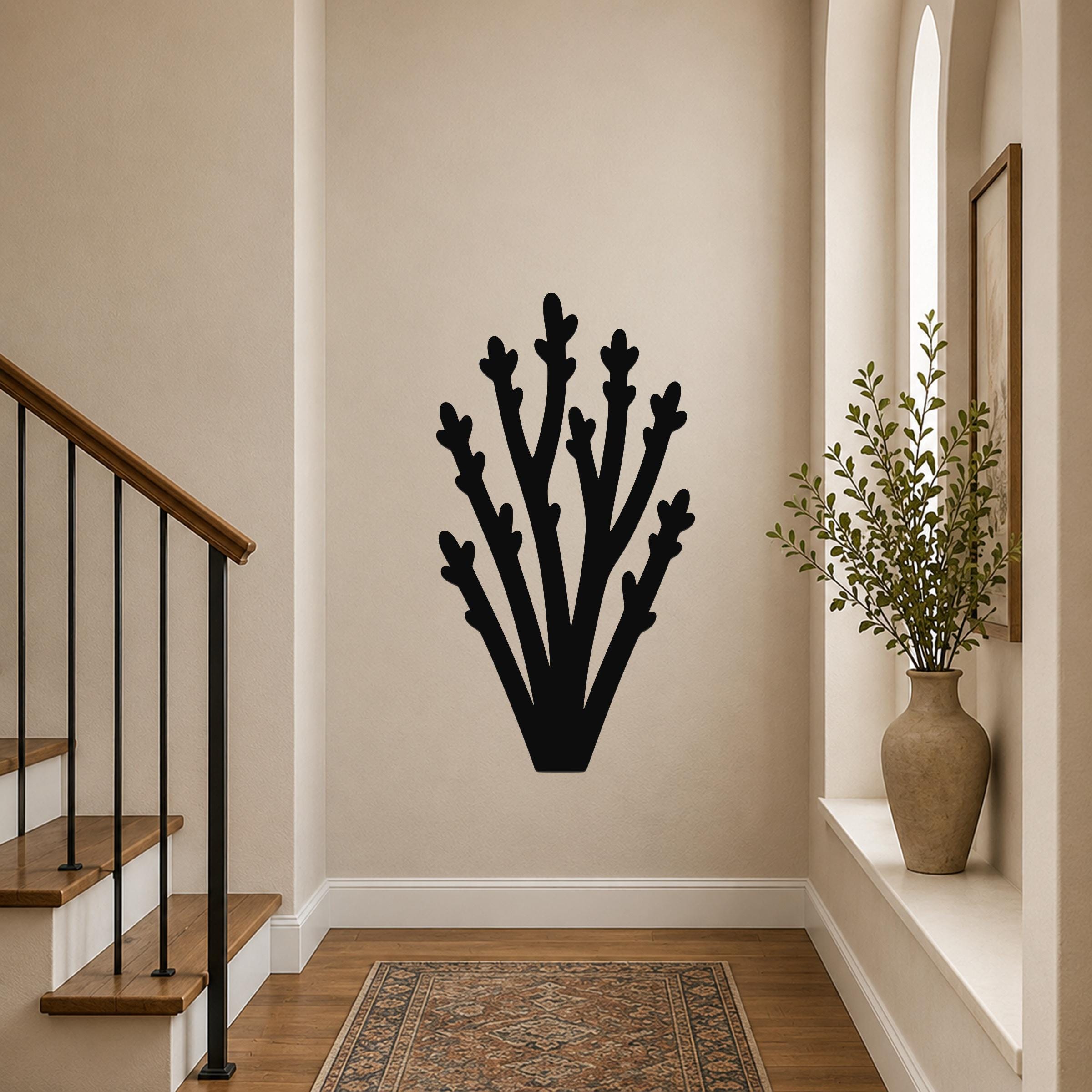 Desert Branch Metal Wall Art Indoor Outdoor Patio Porch Garden Sign