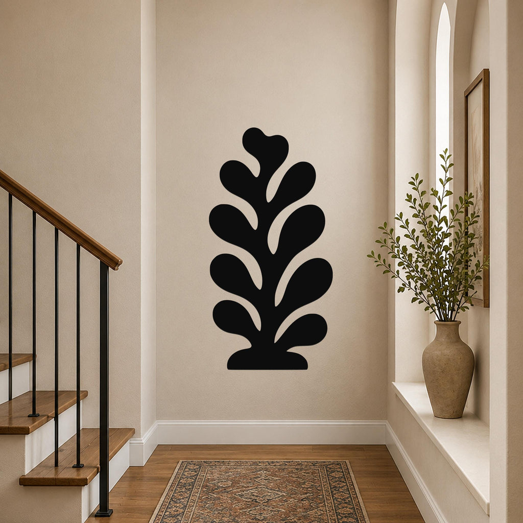 Coral Metal Wall Art Indoor Outdoor Coastal Reef Sign for Office Entryway Garden Patio