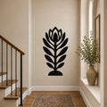 Wildflower Metal Wall Art Indoor Outdoor Waterproof Steel Decor for Patio Living Room