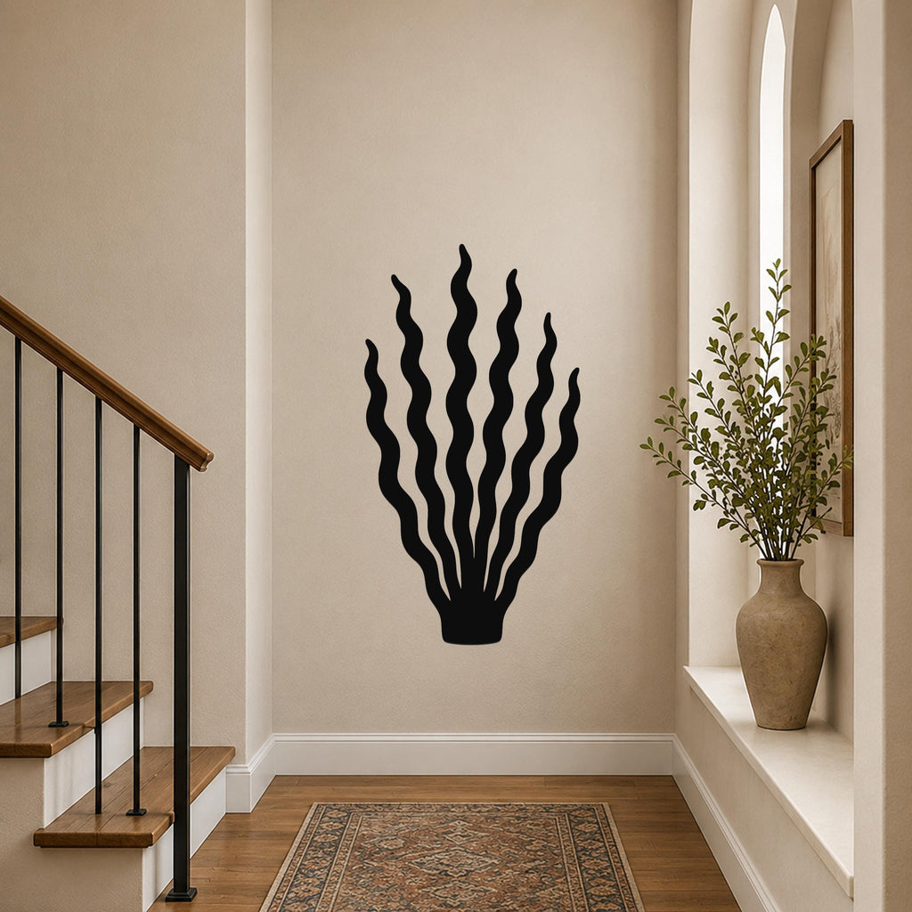 Kelp and Seaweed Metal Wall Art Indoor Outdoor Coastal Decor for Living Room Bedroom